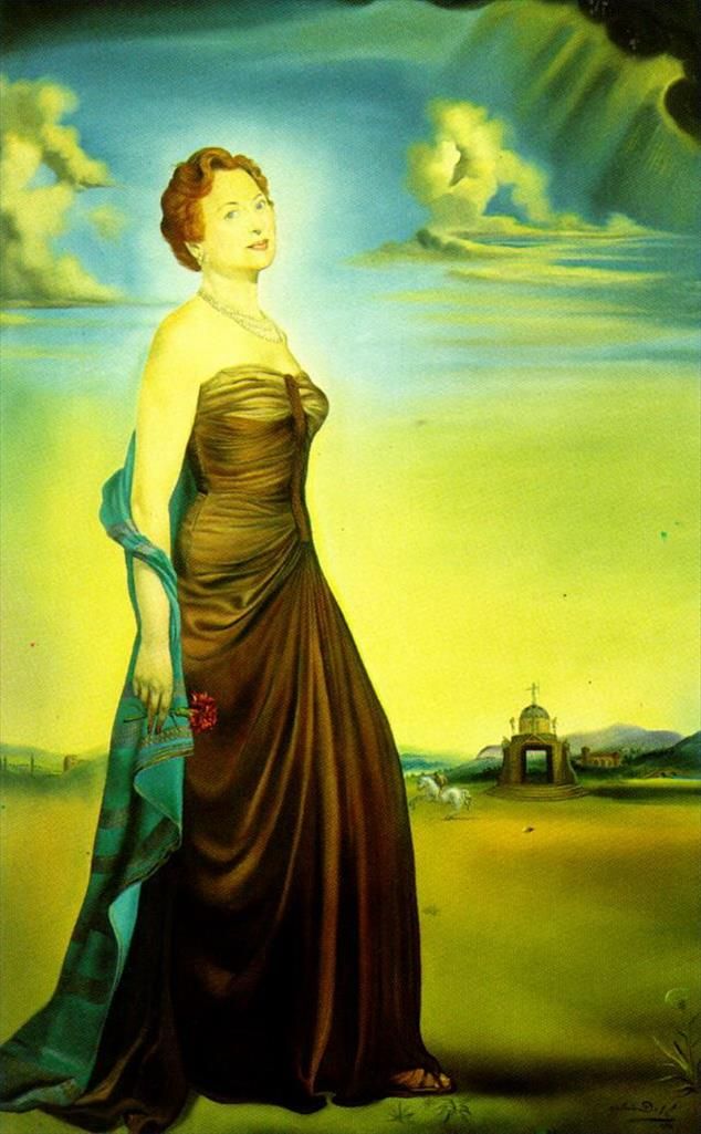Salvador Dalí Peinture à l'huile - Portrait de Mme Reeves