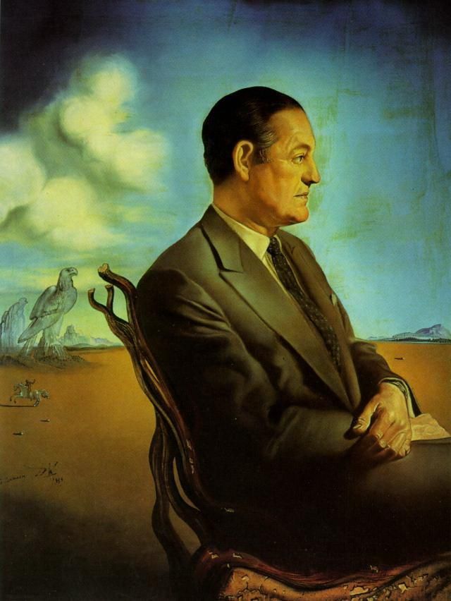 Salvador Dalí Peinture à l'huile - Portrait de Reinaldo Herrera Marquis De Torre Casa