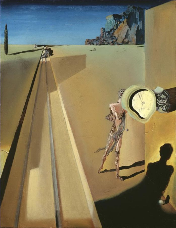 Salvador Dalí Peinture à l'huile - Ossification prématurée d’une gare