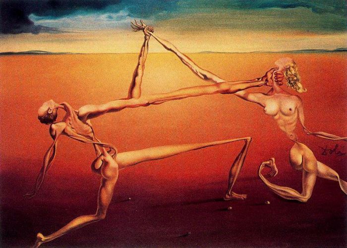 Salvador Dalí Peinture à l'huile - Rock n Roll