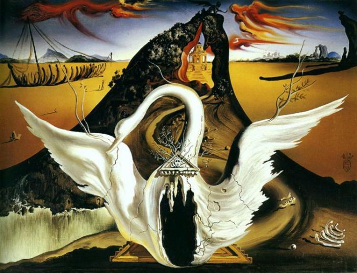 Salvador Dalí Peinture à l'huile - Coffret pour la Bacchanale