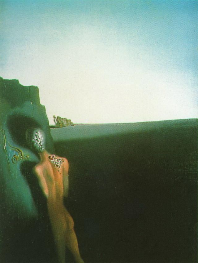 Salvador Dalí Peinture à l'huile - Écho anthropomorphe de solitude