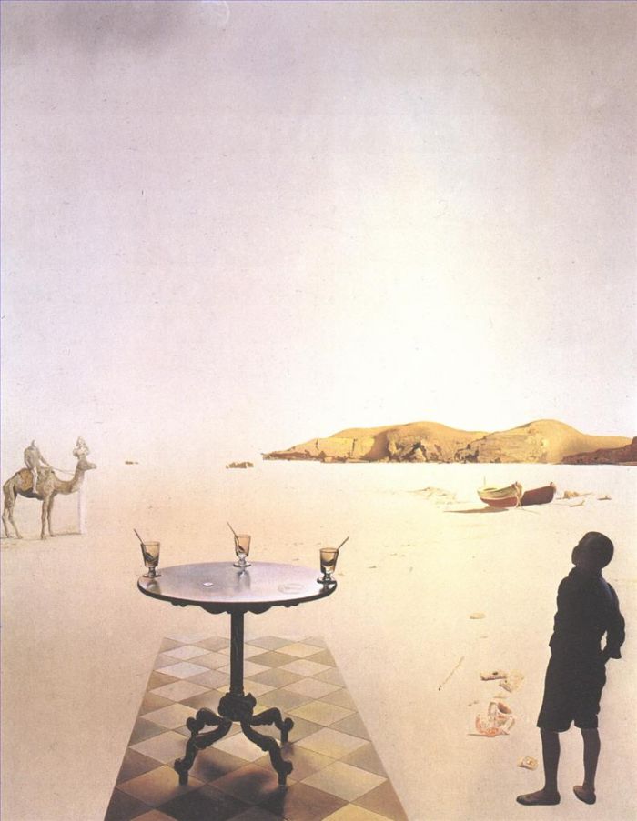Salvador Dalí Peinture à l'huile - Table solaire