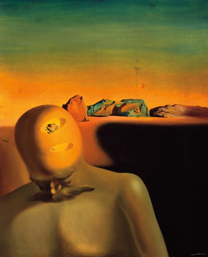 Salvador Dalí Peinture à l'huile - Le bureaucrate moyen