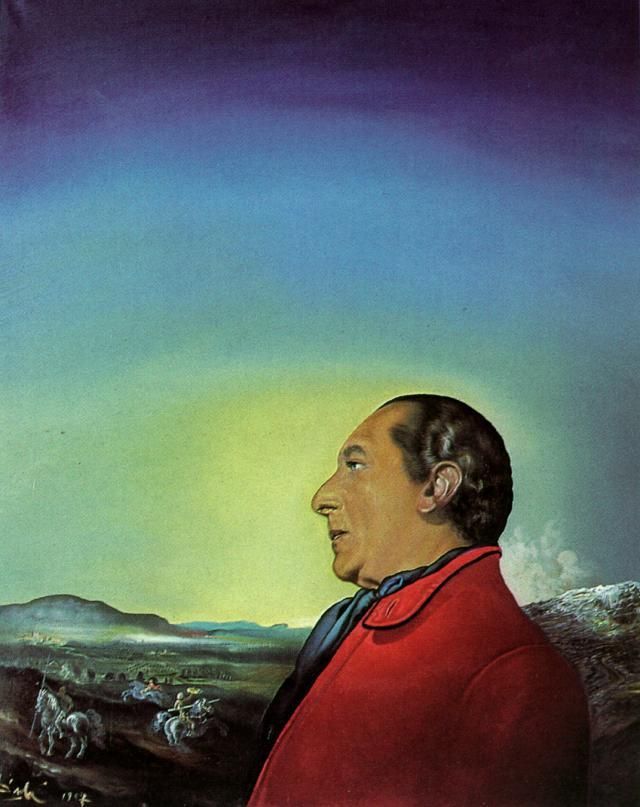 Salvador Dalí Peinture à l'huile - Le duc d'Urbino Portrait du comte Theo Rossi Di Montelera