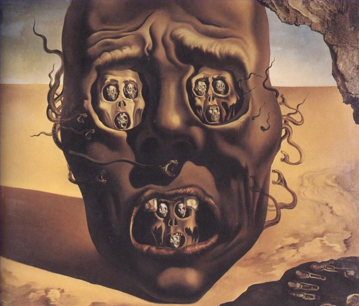 Salvador Dalí Peinture à l'huile - Le visage de la guerre