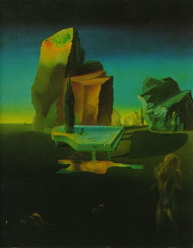 Salvador Dalí Peinture à l'huile - La mystérieuse source d'harmonie