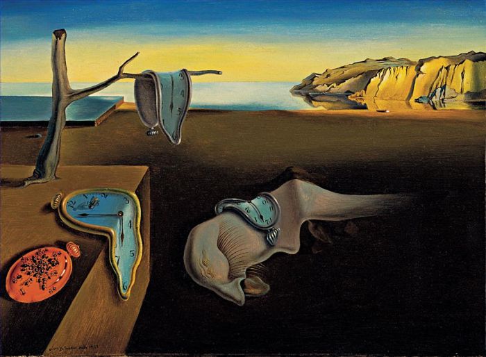 Salvador Dalí Peinture à l'huile - La persistance de la Mémoire