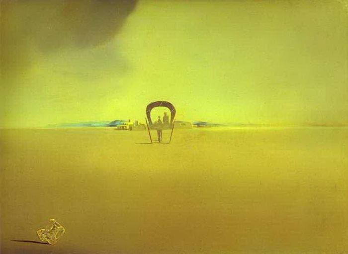 Salvador Dalí Peinture à l'huile - Le chariot fantôme