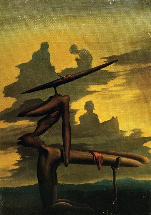 Salvador Dalí Peinture à l'huile - Le spectre de l'Angélus