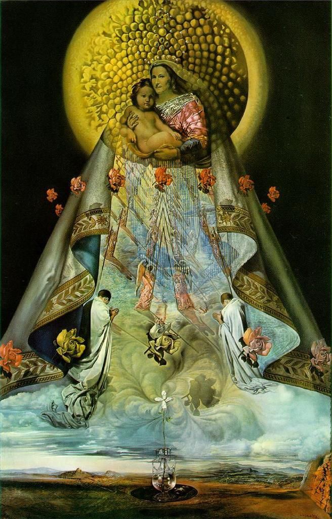 Salvador Dalí Peinture à l'huile - Vierge de Guadalupe