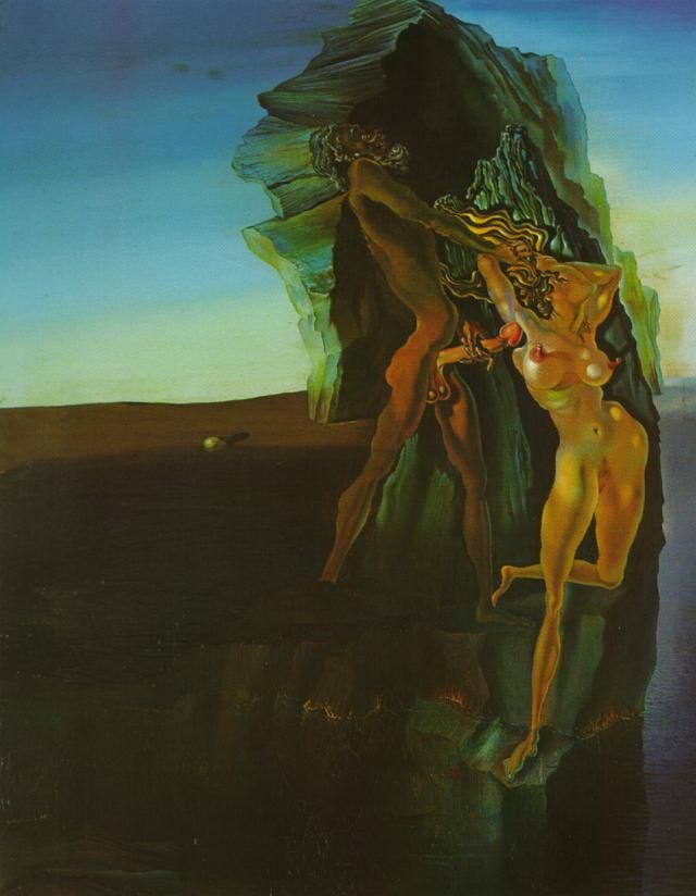 Salvador Dalí Peinture à l'huile - Guillaume Tell et Gradiva