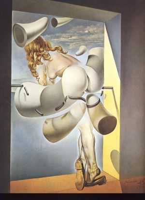 Salvador Dalí œuvre - Jeune Vierge Auto Sodomisée Par Les Cornes De Sa Propre Chasteté