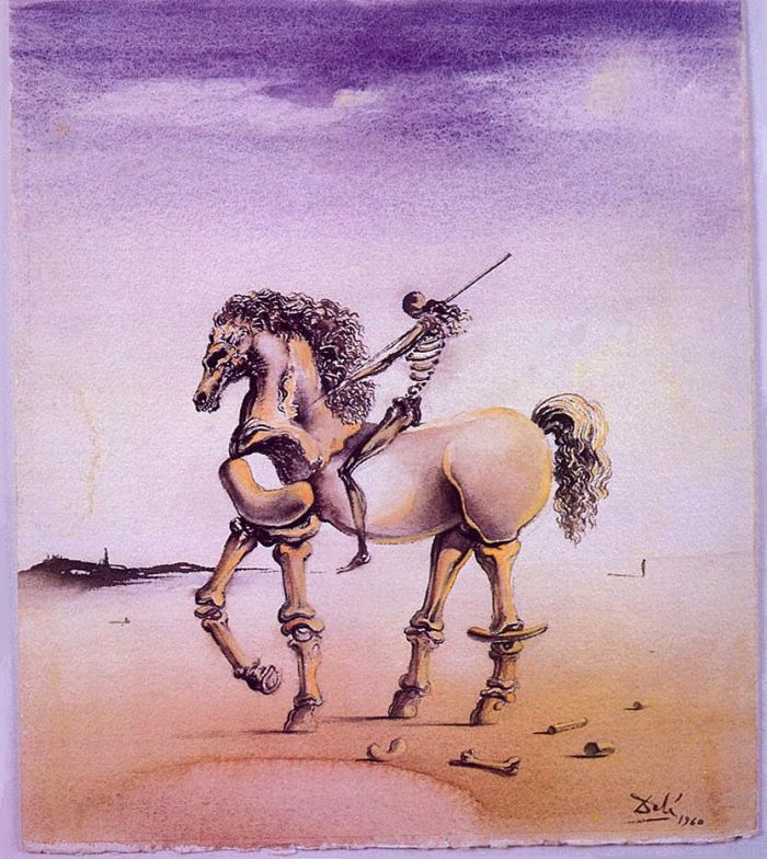 Salvador Dalí Types de peintures - Cavallo Métafisco