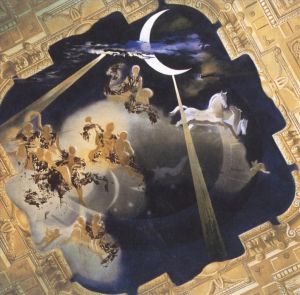 Salvador Dalí œuvre - Plafond de la salle du château de Gala à Pubol