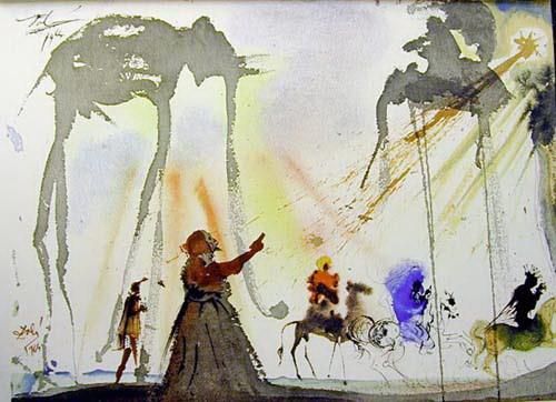 Salvador Dalí Types de peintures - Omnes de Saba venient