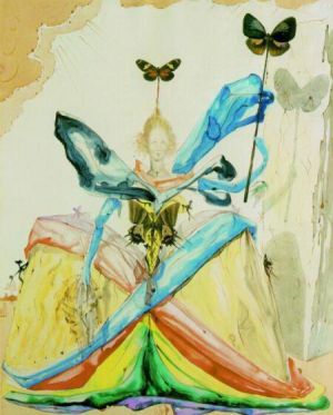 Salvador Dalí œuvre - La reine des papillons