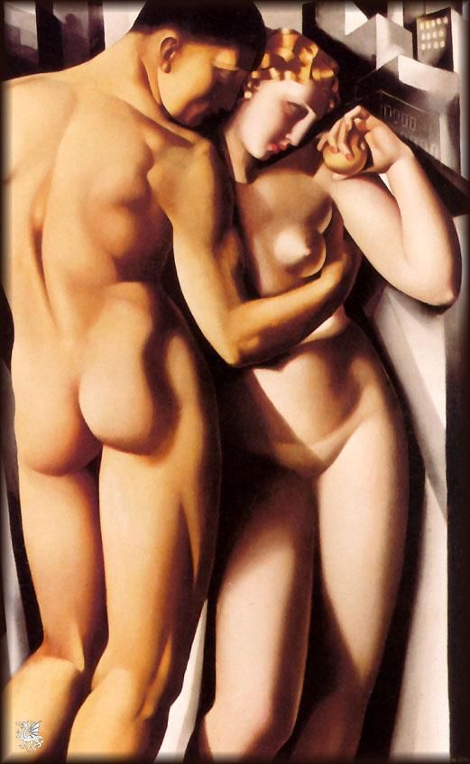 Tamara de Lempicka Peinture à l'huile - Adam et veille 1932