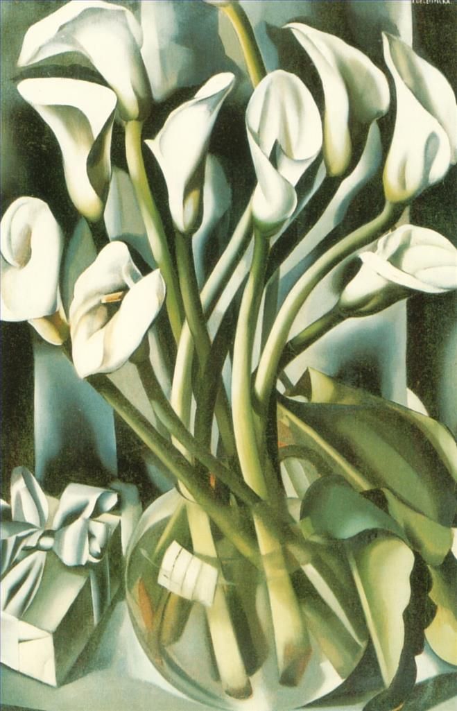 Tamara de Lempicka Peinture à l'huile - Calla Lillies 1941