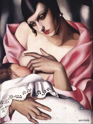 Tamara de Lempicka Peinture à l'huile - Maternité 1928