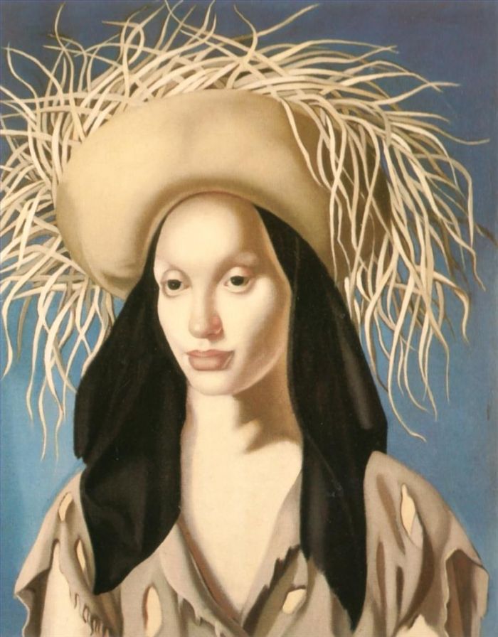 Tamara de Lempicka Peinture à l'huile - Fille mexicaine 1948