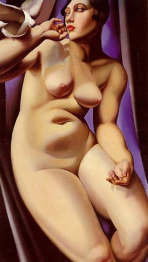 Tamara de Lempicka œuvre - Nu à la colombe 1928