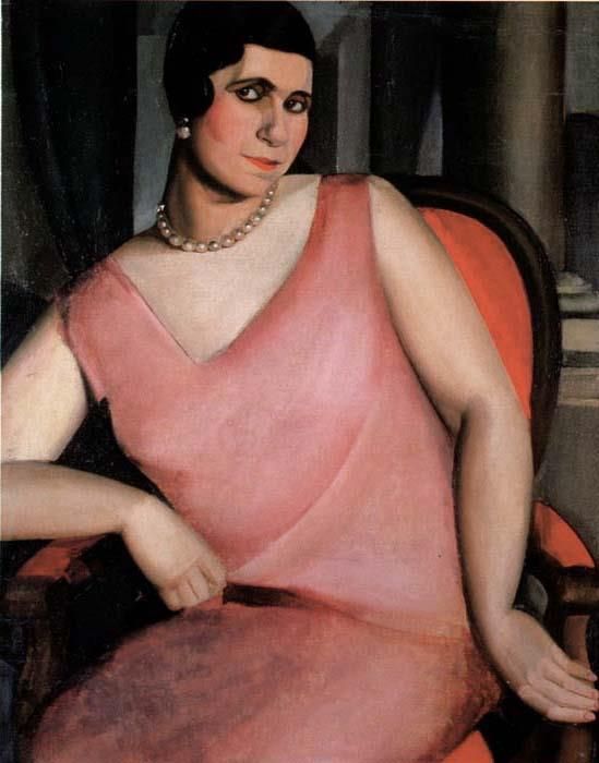Tamara de Lempicka Peinture à l'huile - Portrait de Madame Zanetos 1924
