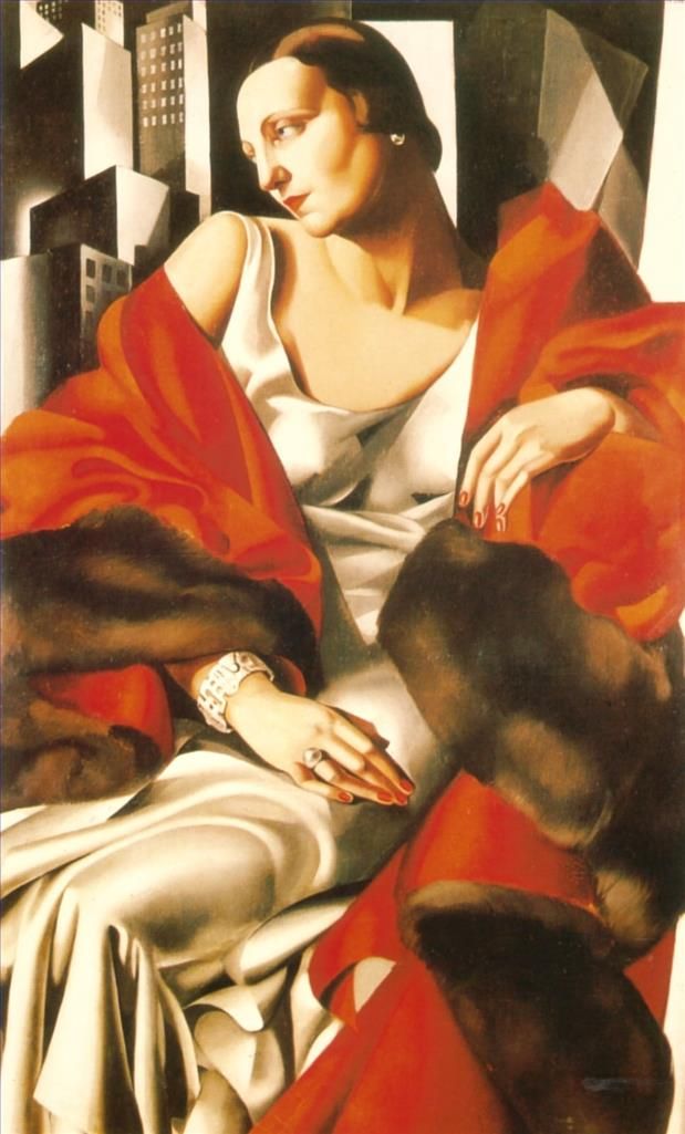 Tamara de Lempicka Peinture à l'huile - Portrait de Mme Boucard 1931