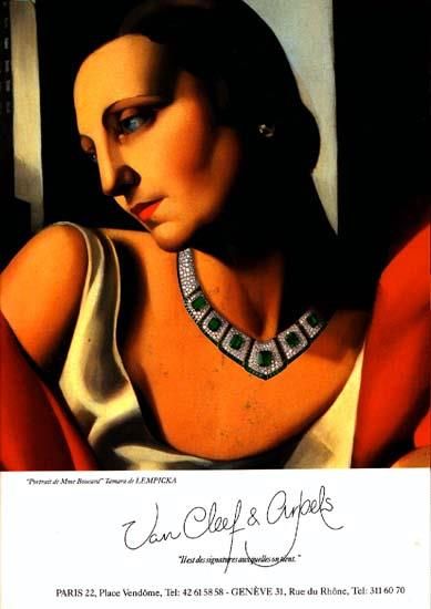 Tamara de Lempicka Peinture à l'huile - Portrait de Mme Boucard