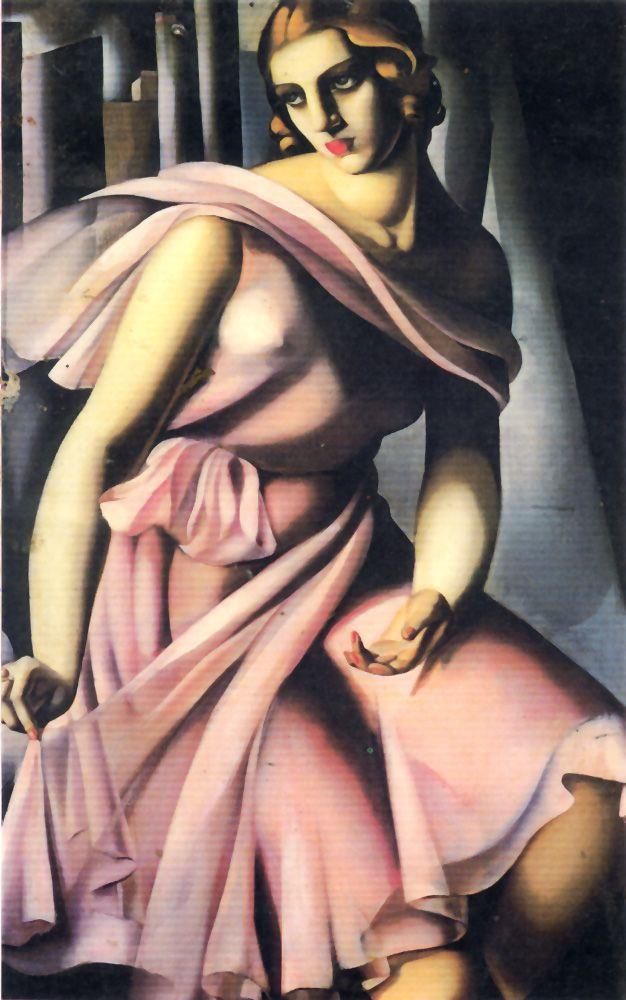 Tamara de Lempicka Peinture à l'huile - Portrait de la romana de la salle 1928