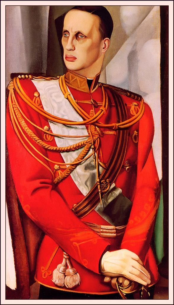 Tamara de Lempicka Peinture à l'huile - Portrait du grand-duc Sai Gavriil Kostantinovic 1927