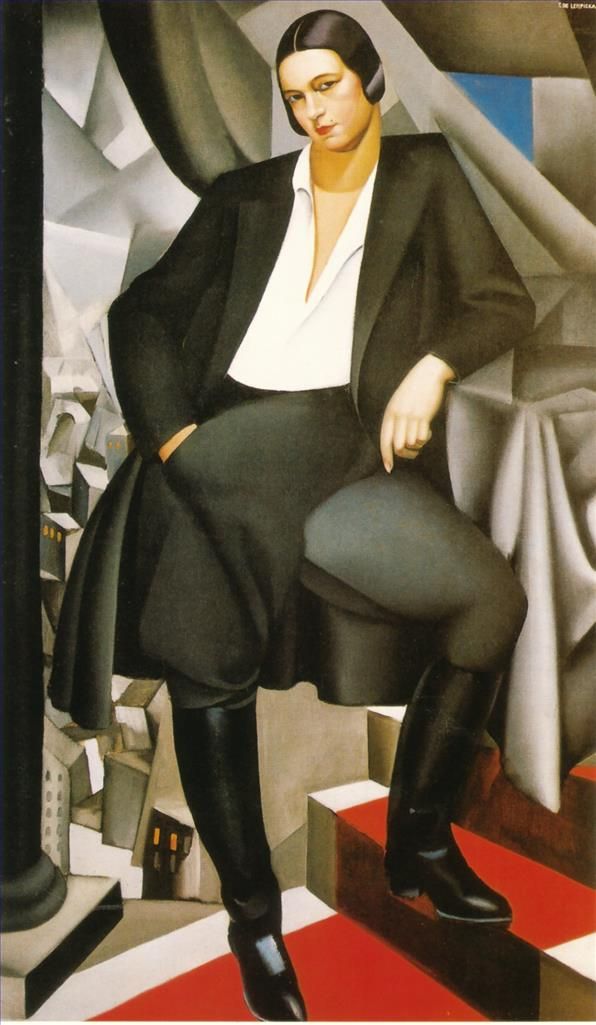 Tamara de Lempicka Peinture à l'huile - Portrait de la duchesse de la salle 1925