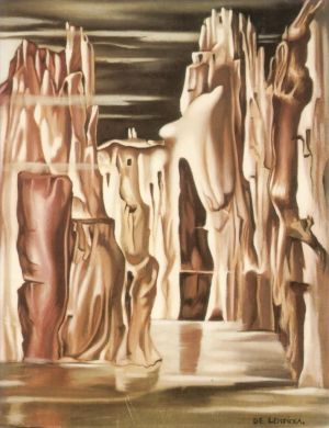 Tamara de Lempicka œuvre - Paysage surréaliste