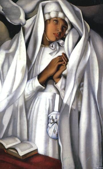 Tamara de Lempicka Peinture à l'huile - Le communiant 1928