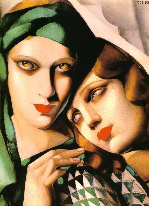 Tamara de Lempicka Peinture à l'huile - Le turban vert 1930