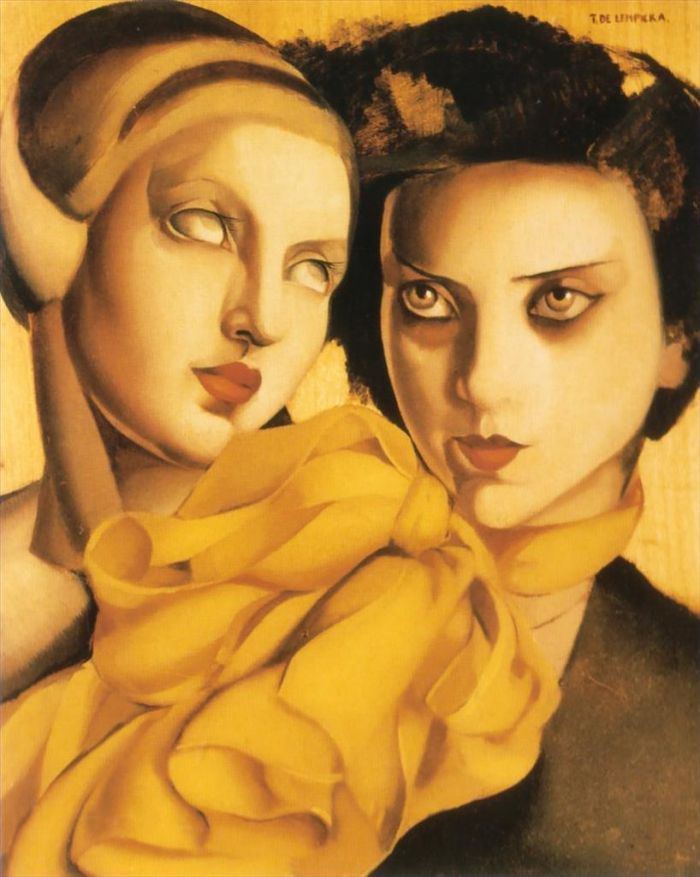 Tamara de Lempicka Peinture à l'huile - Demoiselles 1927