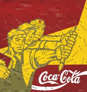 WANG Guangyi œuvre - Critique de masse Cocacola 2