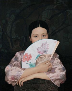 WANG Yidong œuvre - Spring and Fan