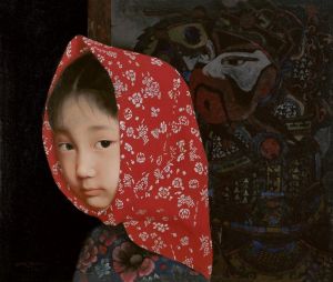 WANG Yidong œuvre - Petite fille Yimeng