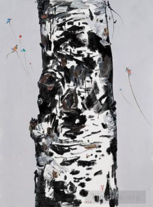 Wu Guanzhong œuvre - Revoir les cerfs-volants