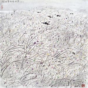 Wu Guanzhong œuvre - L'émergence des bovins et des ovins