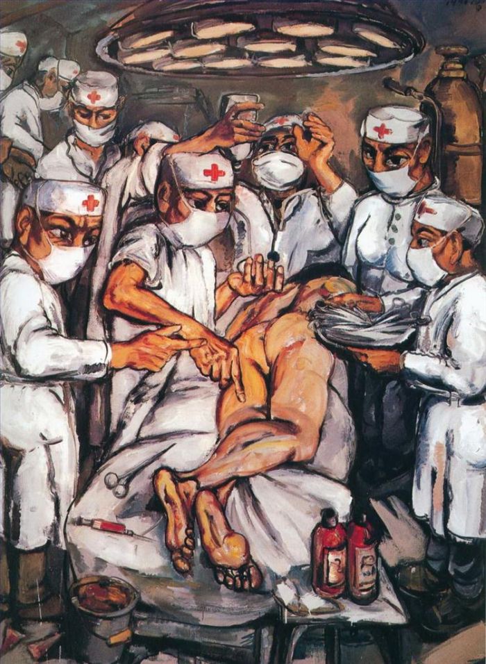 ZENG Fanzhi Peinture à l'huile - Médecins