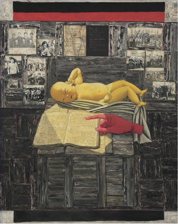 ZHANG Xiaogang Peinture à l'huile - Naissance de la République 1992