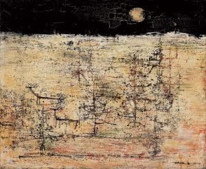 Zao Wou-Ki œuvre - Paysage sous la Lune