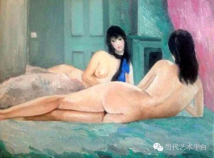 Cheng Huili Peinture à l'huile - Aussi silencieux qu'une fleur