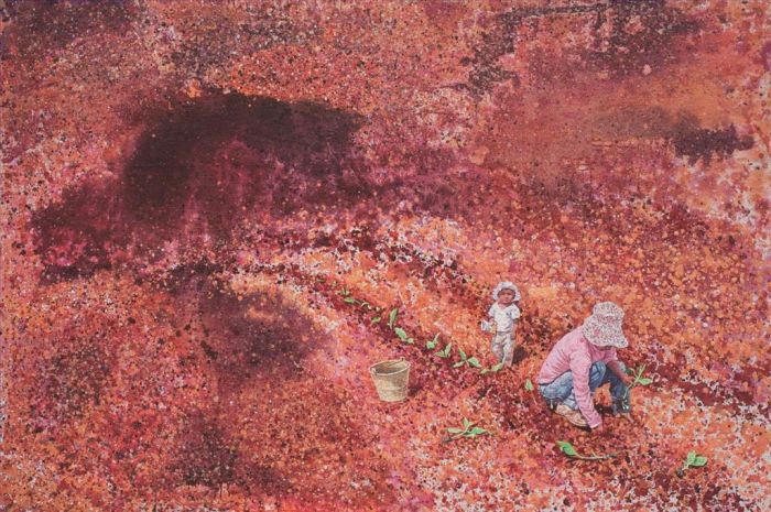 Chen Lingjie Peinture à l'huile - Grain dans l’épi