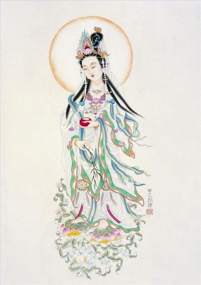 Cui Ximin Art Chinois - Avalokiteshvara