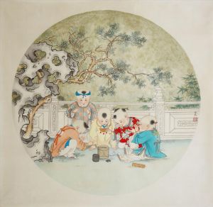 Art Chinois contemporaine - Cinq enfants