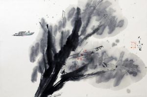 Wu Lintian œuvre - Un bateau qui revient