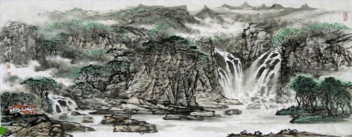 Di Shaoying Art Chinois - Le printemps dans la région montagneuse